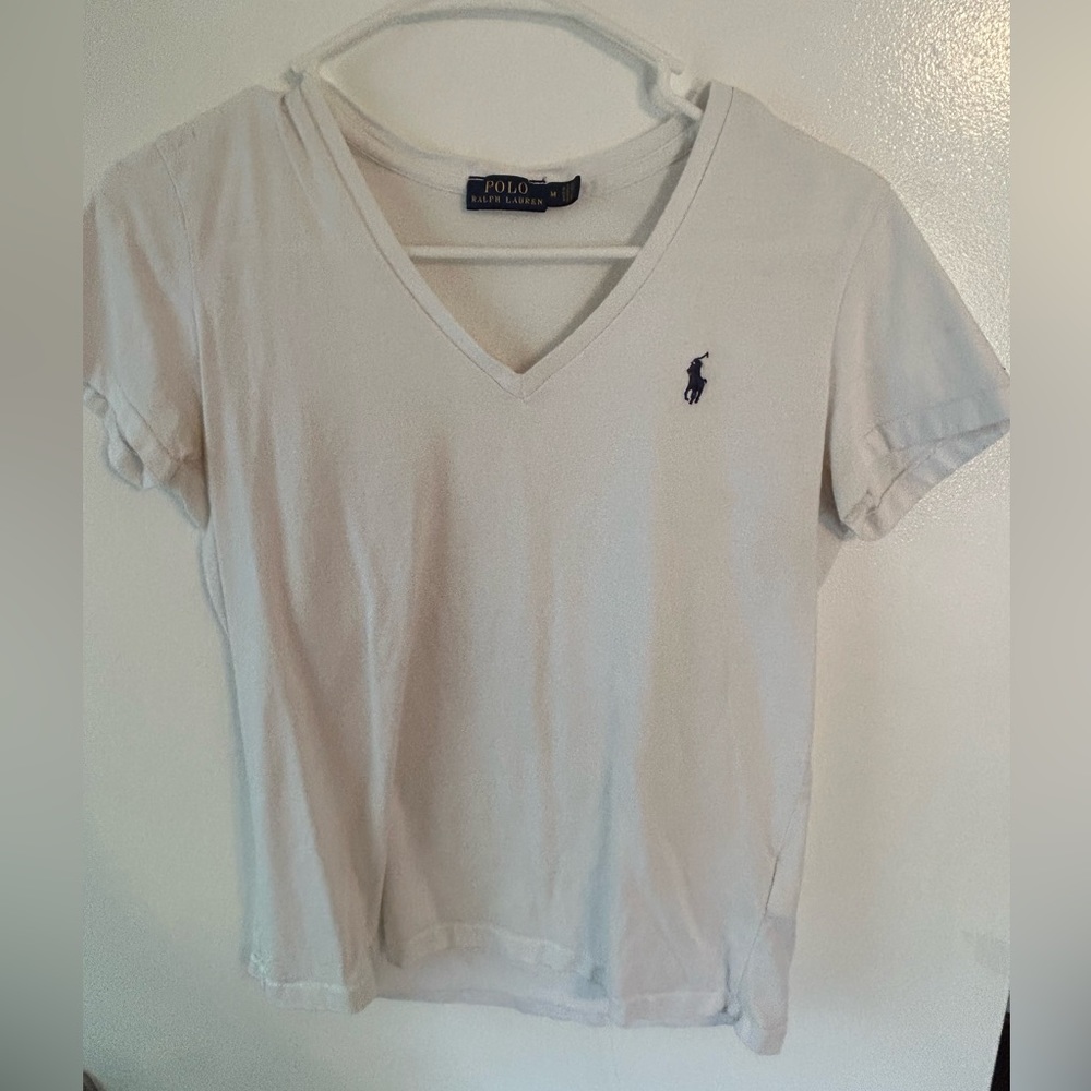 White ralph lauren tshirt